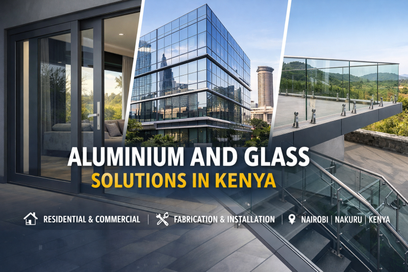 Aluminium and Glass Solutions in Kenya: The Smart Choice for Modern Spaces