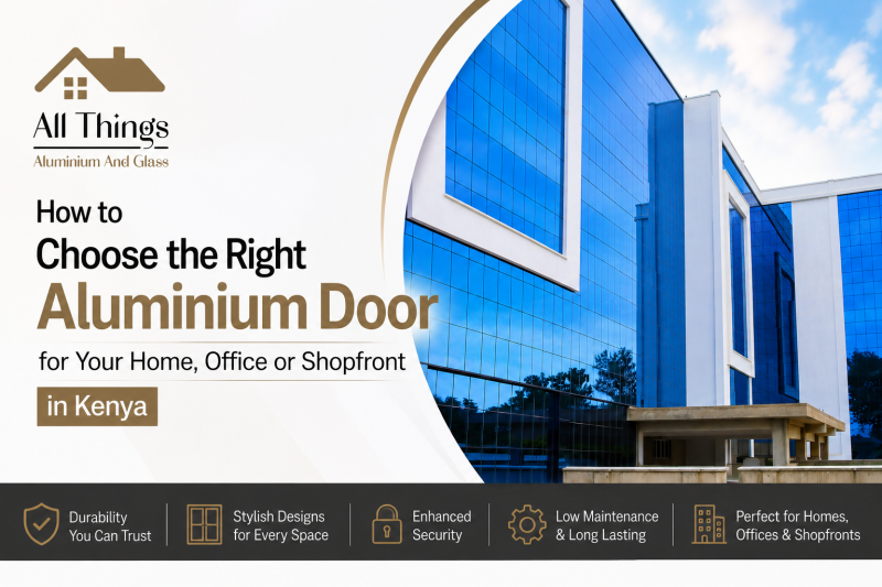 How to Choose the Right Aluminium Door for Your Home, Office or Shopfront in Kenya