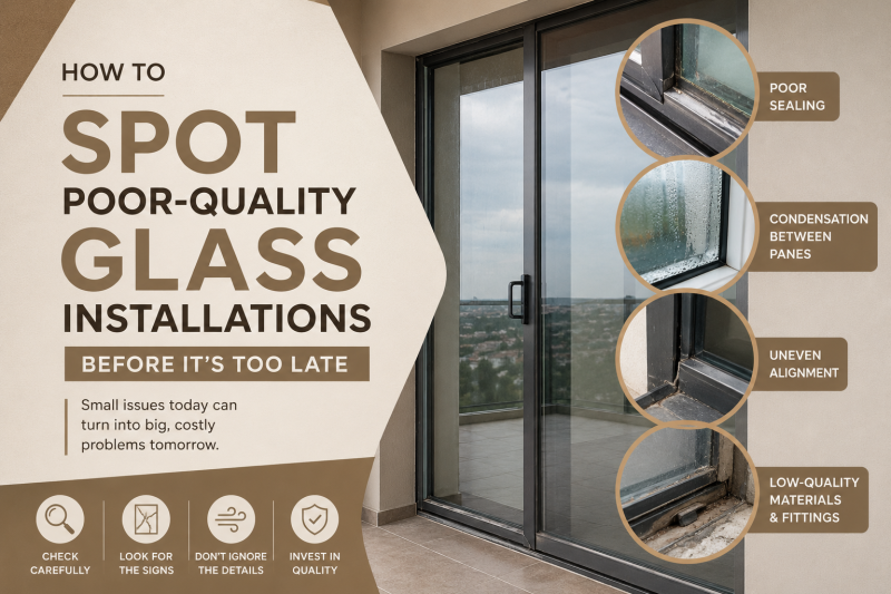 How to Spot Poor-Quality Glass Installations Before It’s Too Late