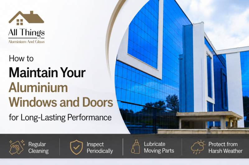 How to Maintain Your Aluminium Windows and Doors for Long-Lasting Performance